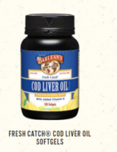 Barlean's COD Liver Oil Omega-3 EPA/DHA , 100 Softgels