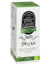 Royal Green  Certified Organic Spirulina, 60 Tablets